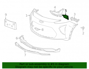 Front bumper cover right Chevrolet Bolt EUV 22-23
