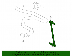 Stabilizer link front left Lexus CT200h 11-17 CTR