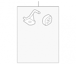 Rear muffler bracket front Audi Q7 16-