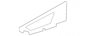 Interior rear left door handle trim for Audi Q7 16-25 gray