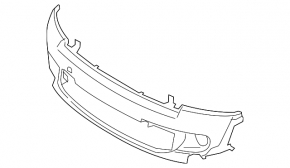 Bare front bumper Mini Cooper S Clubman R55 11-14 rest