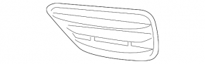 Lower grille front bumper left BMW X3 F25 15-17 black