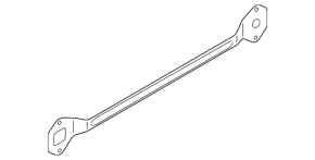 Rear Bumper Reinforcement Bracket BMW 5 G30 18- 530e Hybrid