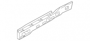 Left rear threshold mount left BMW 7 G12 16-22