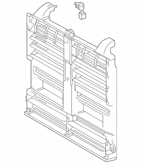 Lexus RX 23-26 Canada built radiator deflector louver assembly