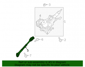 Kia Optima 11-15 steering shaft