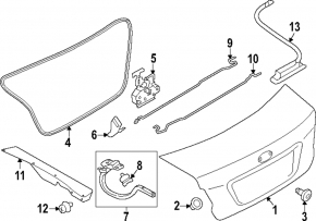 Subaru Impreza 17-23 GK Trunk Lid
