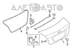 Subaru Impreza 17-23 GK Trunk Lid