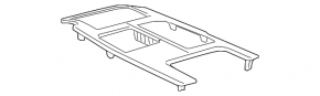 Lexus GS300 GS350 GS430 GS450h 06-07 center console trim brown wood scratches
