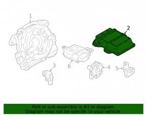 VW Atlas 24-25 SRS Airbag Computer Module