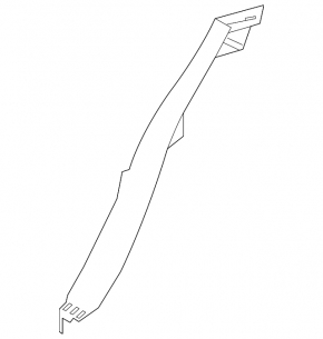 Rear pillar trim lower left Lexus IS 14-20 black scratches