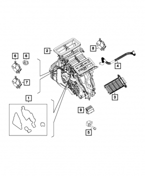 Heater Fiat 500L 14-19