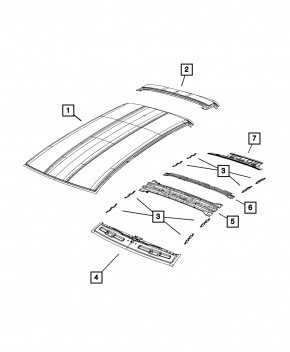 Metal roof Fiat 500X 16-22 without sunroof