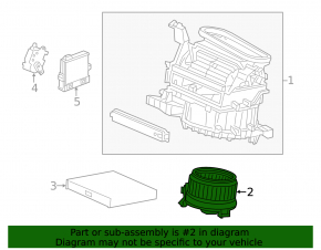 Acura RLX 13-20 Heater Fan Motor