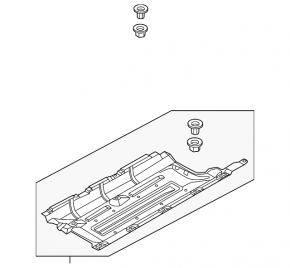 Left underbody protection for Kia Sportage 23-26 HEV