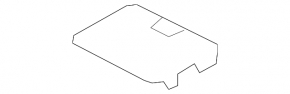 Left windshield wiper cover for Audi Q5 8R 09-17