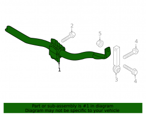 Rear stabilizer bar for Audi A4 17-25, 19mm