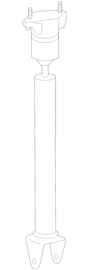 Rear left shock absorber Mercedes W164 ML