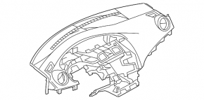 Mazda3 MPS 09-13 dashboard without airbag
