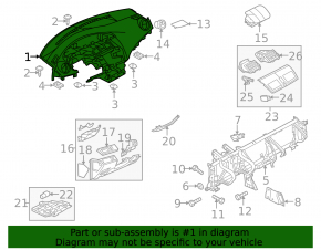 Mazda3 MPS 09-13 dashboard without airbag