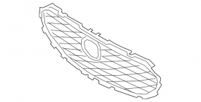 Radiator grill grill Mazda 3 19- 4d matte black OEM