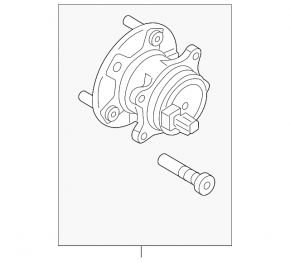 Rear left hub Ford Focus mk3 11-18 rusty