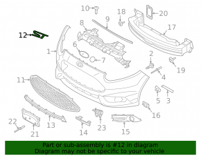 Ford Fiesta 14-19 "ST" grille emblem