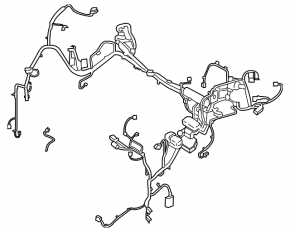Underhood wiring with fuse box Ford Edge 15- 2.0T