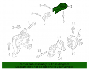 Mazda 6 rear engine mount microcracks 18-21