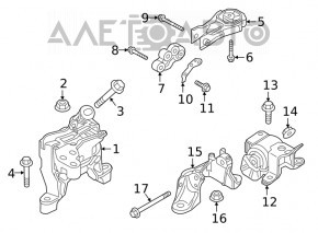 Mazda 6 rear engine mount microcracks 18-21