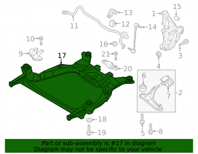 Front subframe Ford Fusion mk5 13-20 2.7T