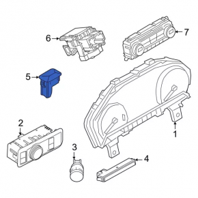 Ford Mustang Mach-E 21-25 dashboard light sensor