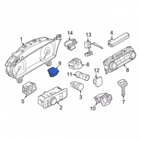 Ford Mustang Mach-E 21-25 dashboard light sensor