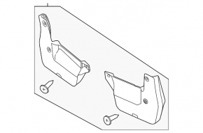 Front left mudguard for Honda Civic X FC 16-21