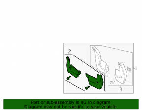 Front left mudguard for Honda Civic X FC 16-21