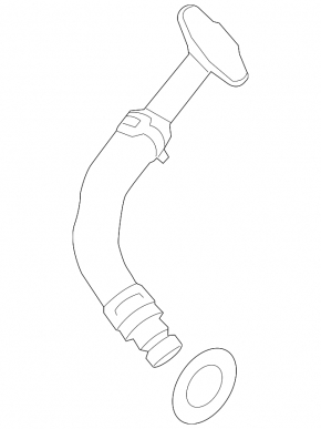 BMW 3 F30 12-18 N20 2.0T Turbo Oil Drain Pipe