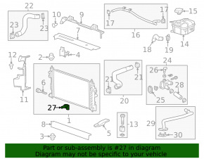 Coolant temperature sensor Chevrolet Volt 11-15