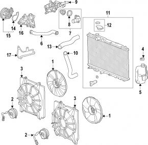 Water pump Honda CRV 23- 1.5T OEM