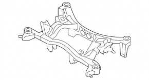 Subaru Forester 14-18 SJ AWD rear subframe