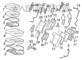 Rear seats, row 2, Mercedes W211 E350