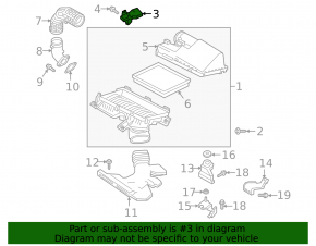 Air flow meter Nissan Rogue 21-22 2.5