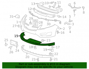 Front Bumper Lip Protector Chevrolet Volt 11-15 SIGNEDA