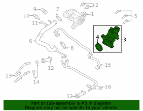 Thermostat housing Volvo XC60 22-26 B5, B6