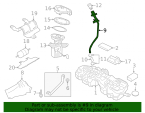Volvo XC60 22-25 Fuel Tank Filler Neck