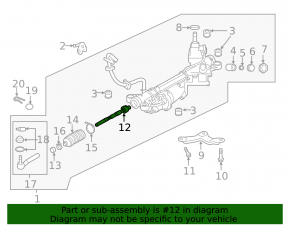 Steering rod left Subaru Forester 19- SK CTR