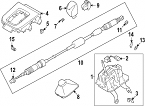 Gearshifter assembly for Subaru Forester 25-26