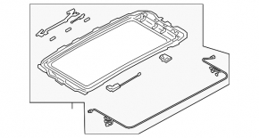 Hatch mechanism frame VW Atlas 18-23