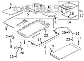 Hatch mechanism frame VW Atlas 18-23