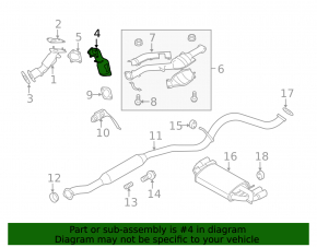 Catalytic Converter Subaru Impreza WRX GH 09-14 2.5T