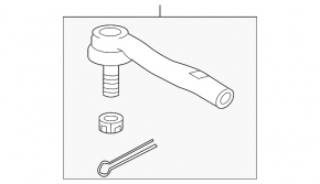 Steering tip left Toyota Camry v55 15-17 usa